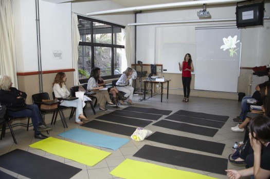 Lara Castro en su taller: Aprender a educar para el liderazgo sexual y afectivo